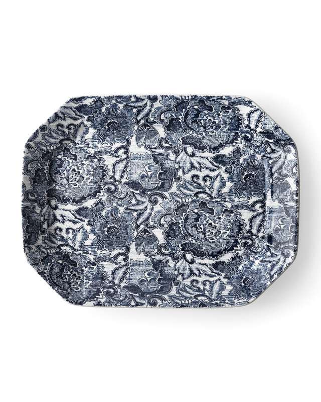 Faded Peony Large Rectangular Platter